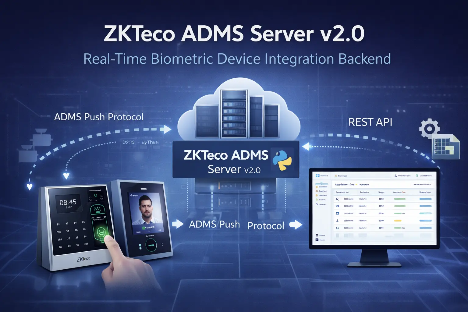 ZKTeco ADMS Server v2.0